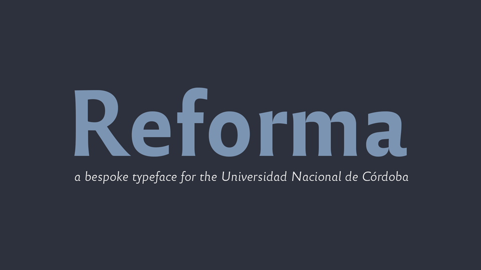 Example font Reforma #1