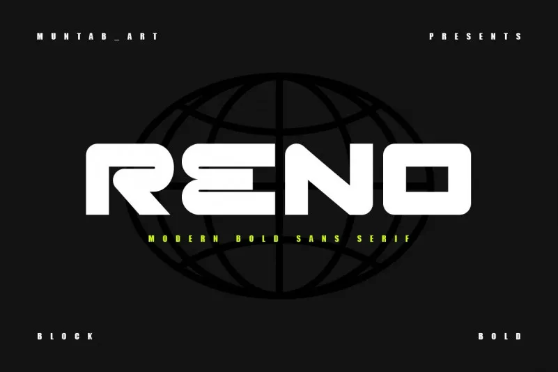 Example font Reno #1