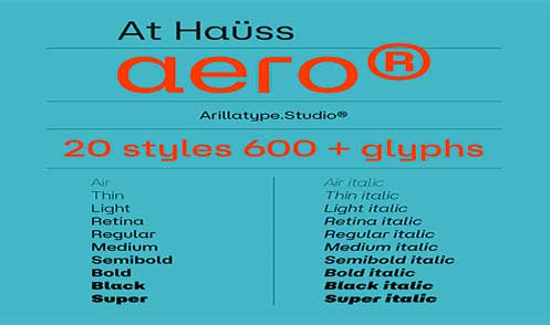 Example font At Hauss Aero #1