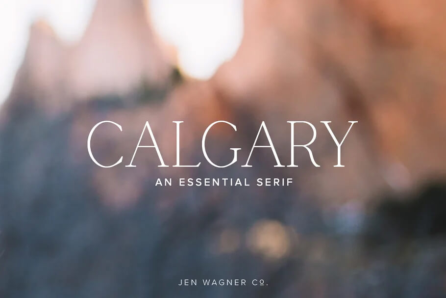 Example font Calgary #1