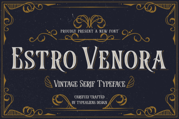 Example font Estro Venora #1