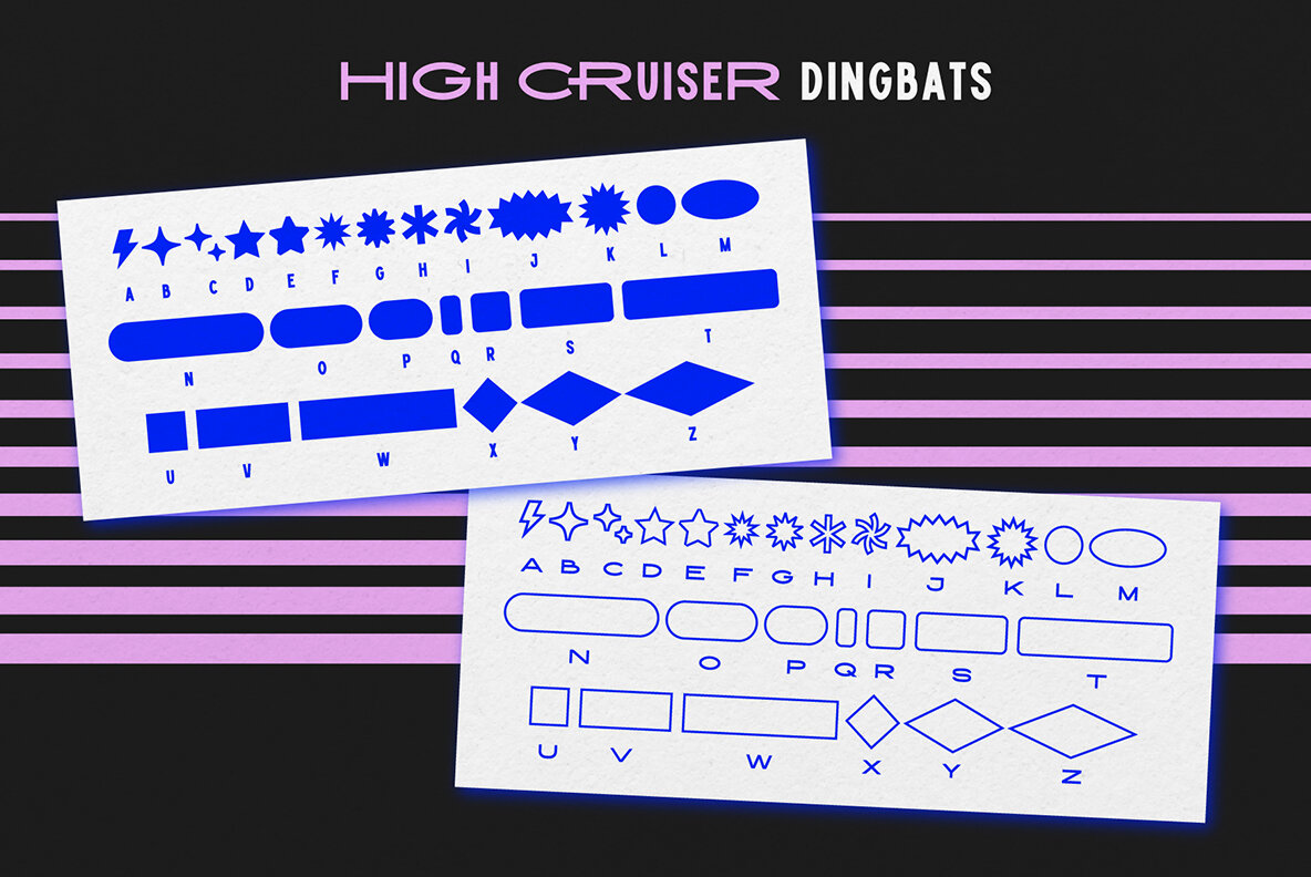 High Cruiser Dingbats Font
