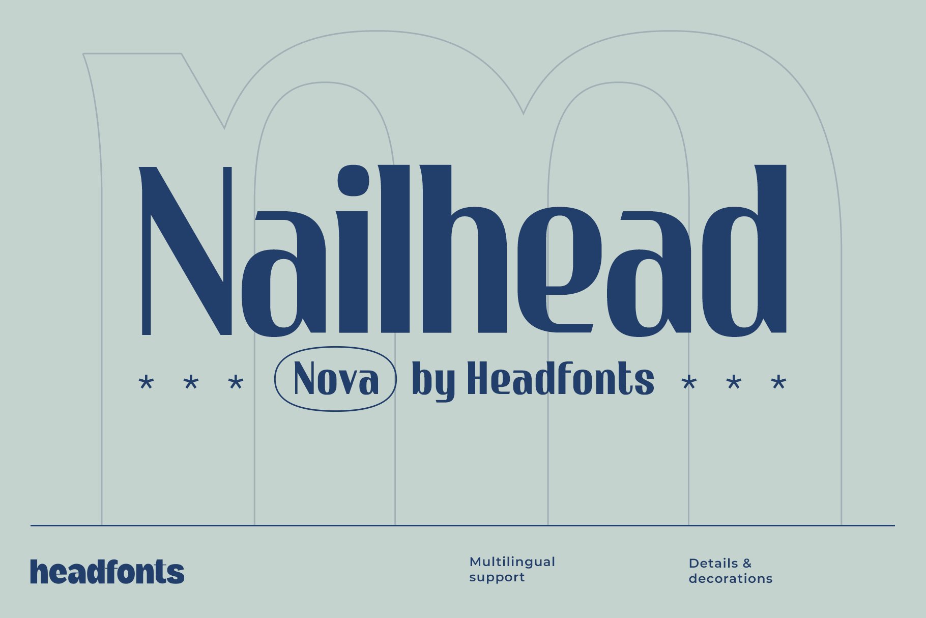 Example font Nailhead Nova #1