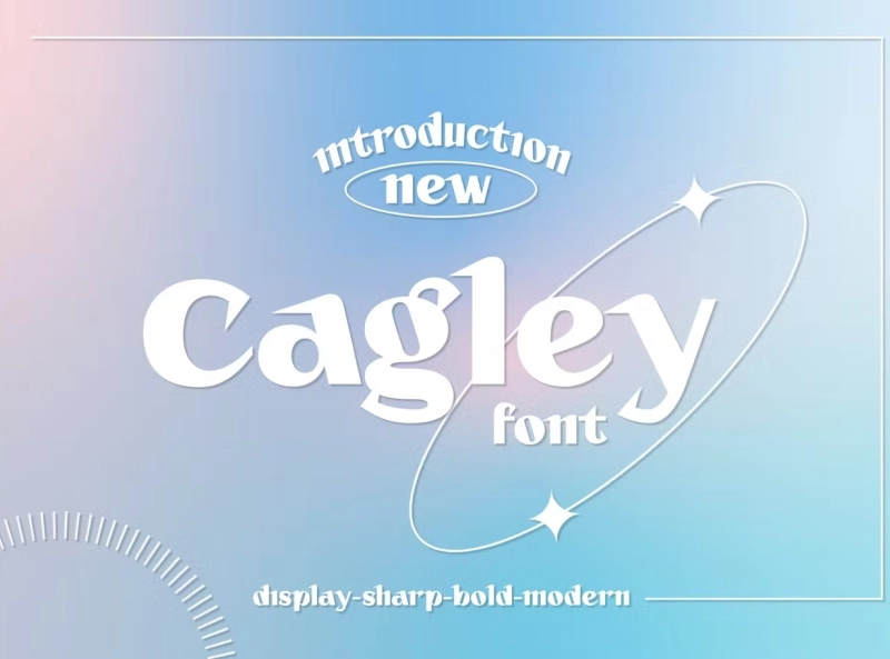 Example font Cagley #1