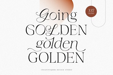 Example font Going Golden #1
