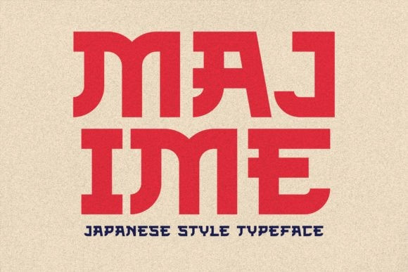 Example font Majime #1