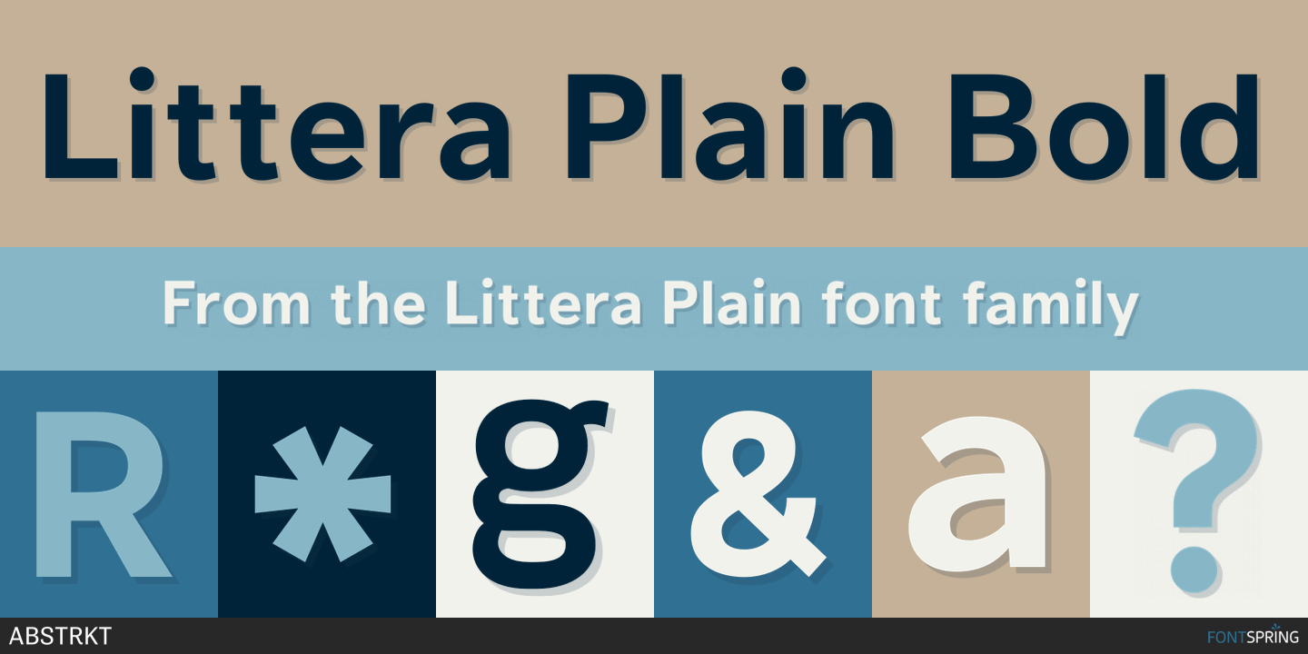 Example font Littera Plain #1