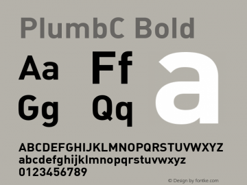Example font PlumbC #1