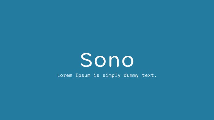 Sono Font