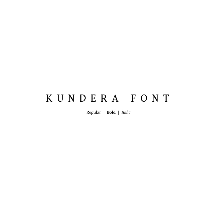 Example font Kundera #1