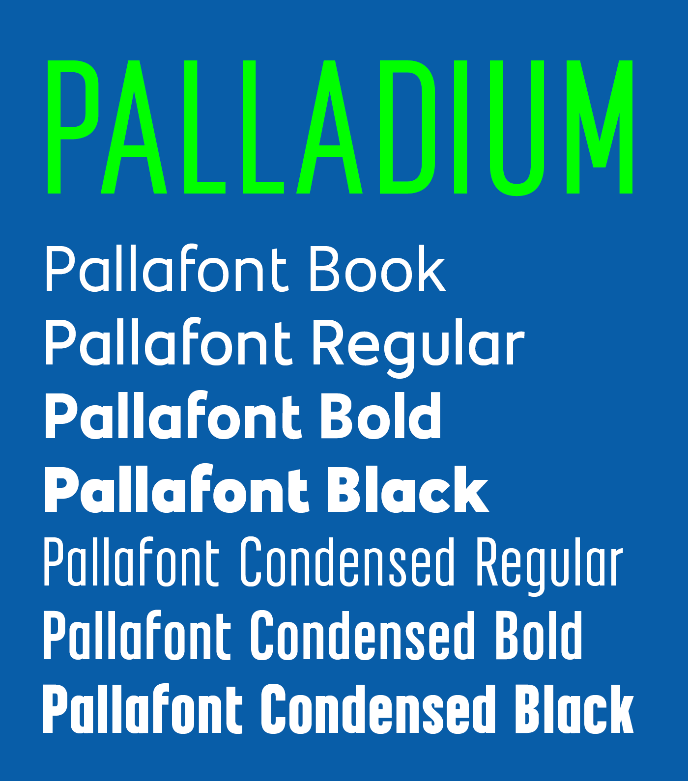 Palladium Font