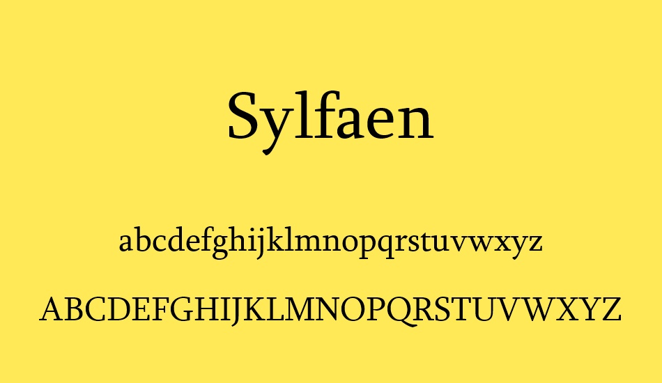 Example font Sylfaen #1