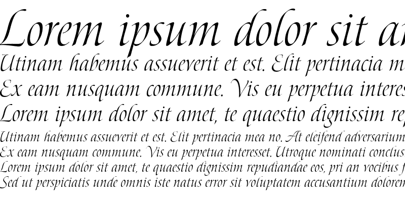 Example font Bolero script #1