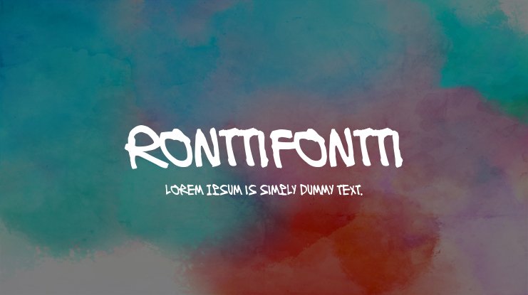 Ronttifontti Font