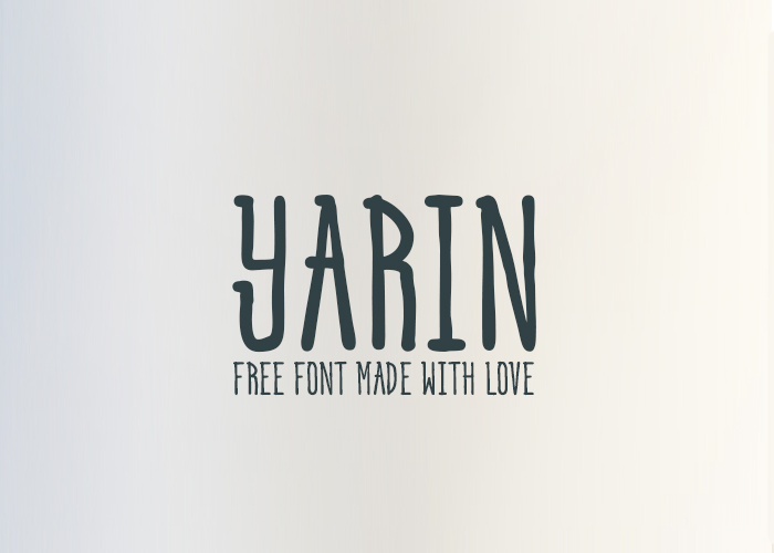 Example font Yarin #1