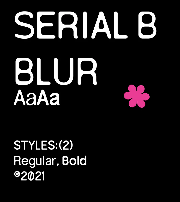 Example font Serial B #1