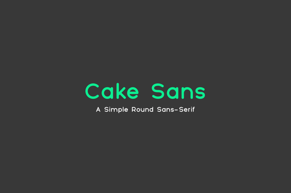 Example font Cake Sans #1