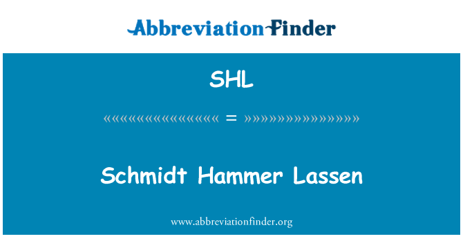 Schmidt Hammer Lassen Font