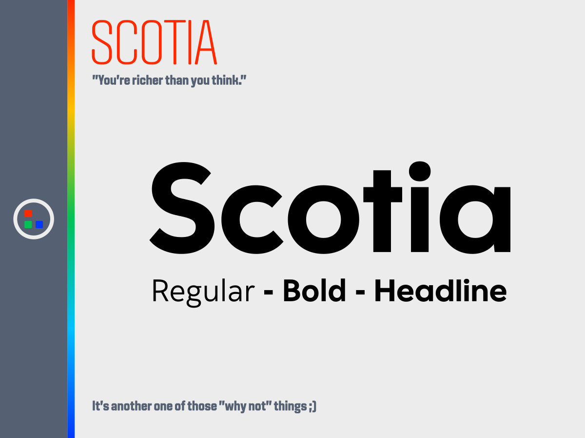 Example font Scotia App #1