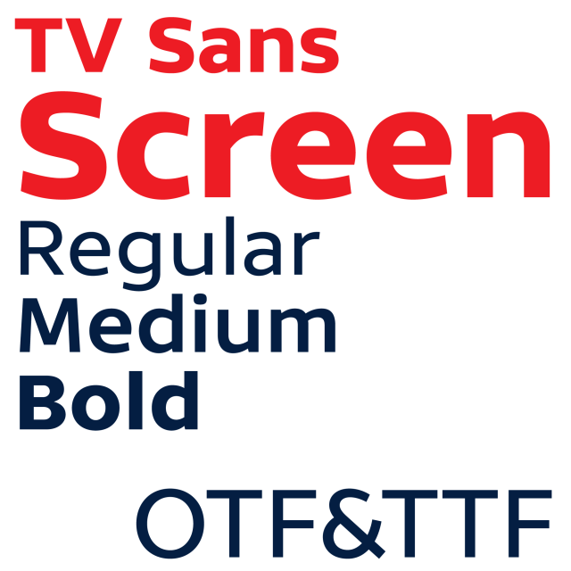 Example font TV Sans Screen #1