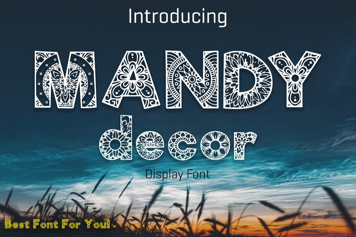 Example font Mandy Decor #1