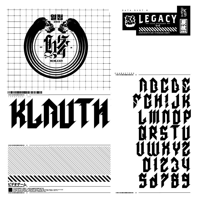 Example font Klauth #1