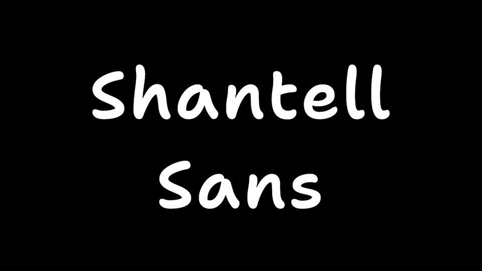 Example font Shantell Sans Bouncy #1
