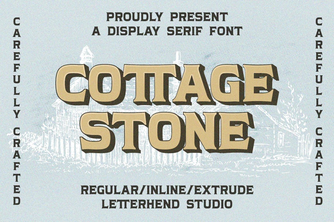 Cottage Stone Font