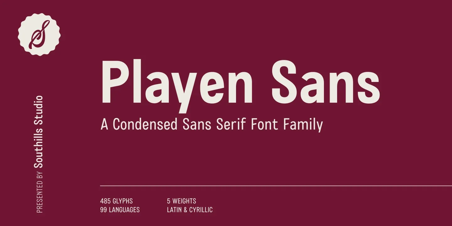 Example font Playen Sans #1