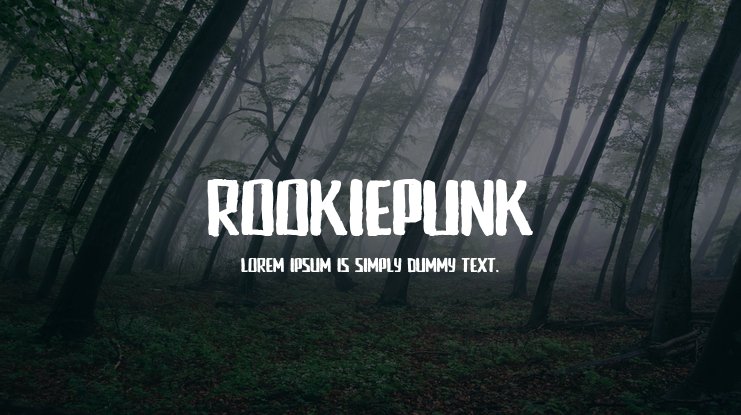 Example font Rookie Punk #1