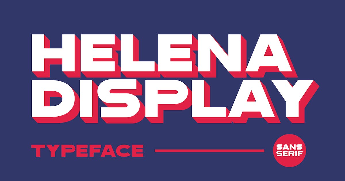 Example font Helena Display #1