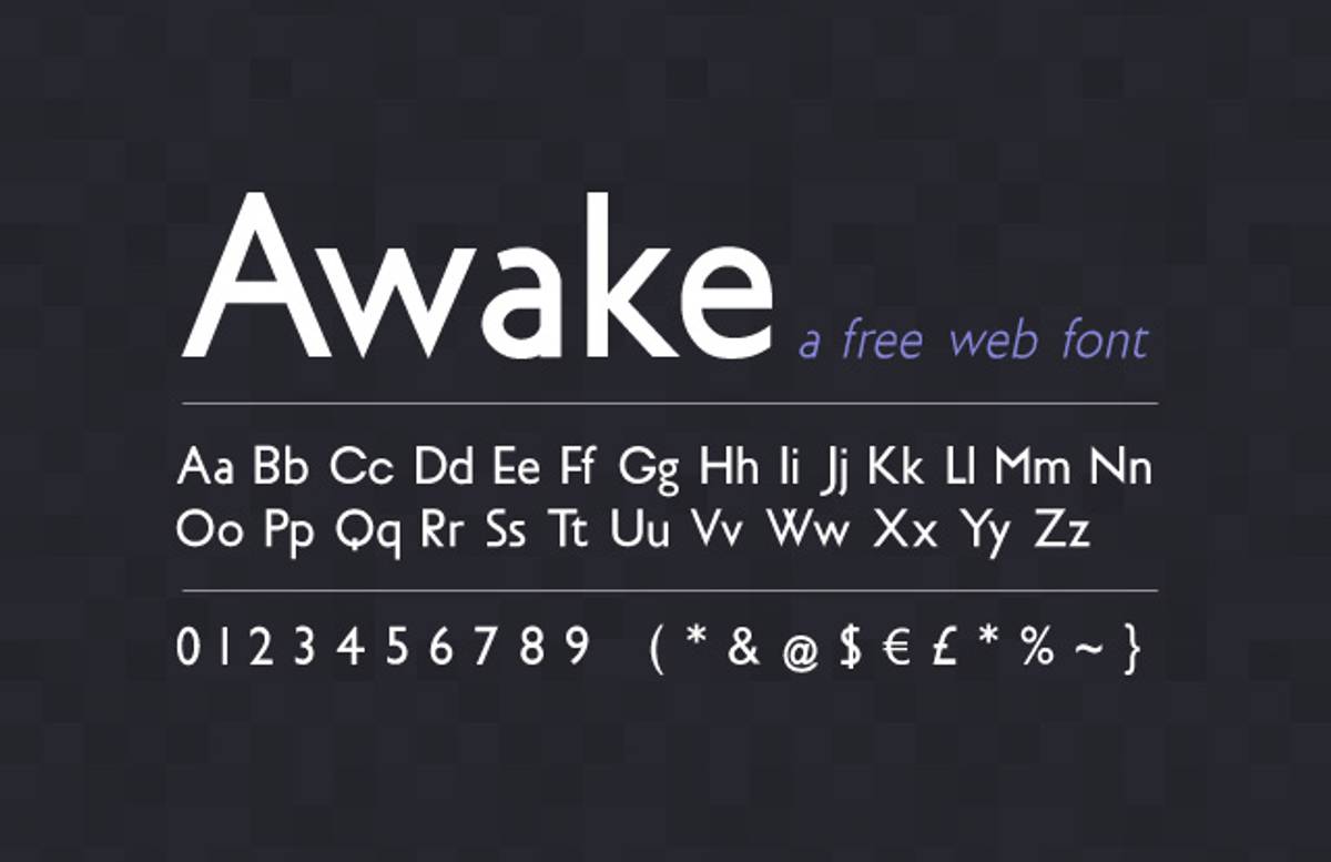 Example font Awake #1
