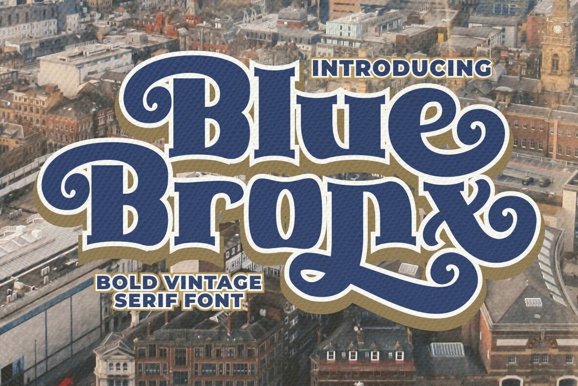 Example font Blue Bronx #1