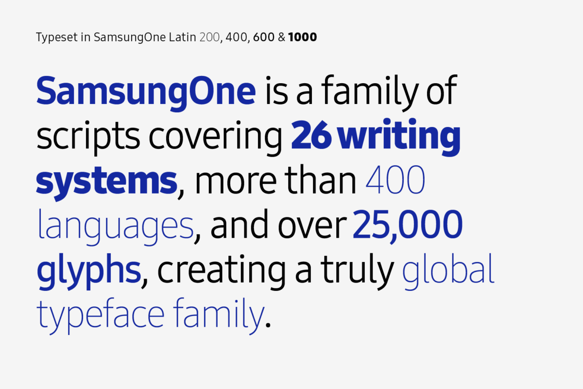 Samsung One Hebrew Font