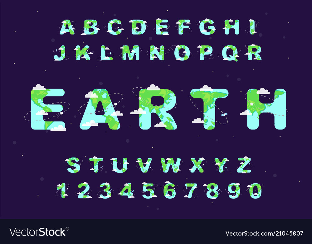 Example font Earth #1
