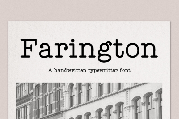 Example font Farington #1