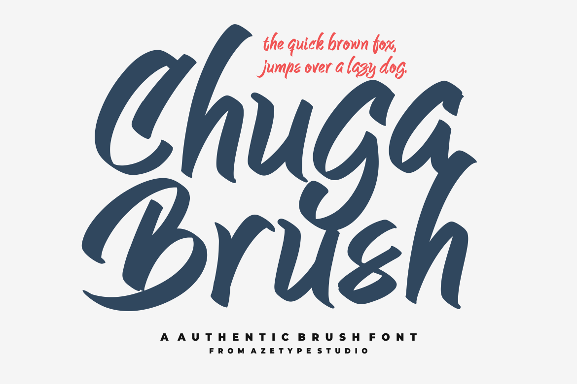 AZ Chuga Brush Font
