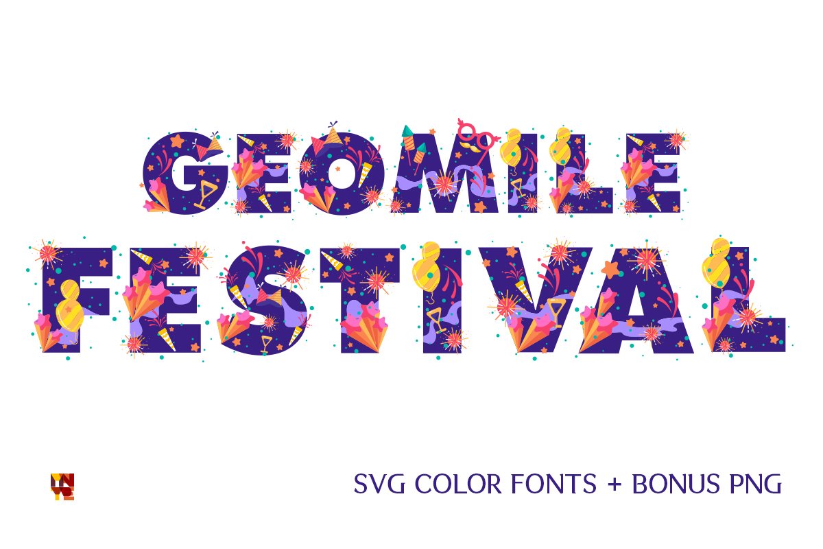 Example font Geomile Festival #1