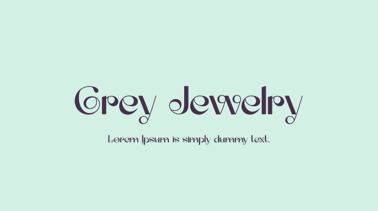 Grey Jewelry Font