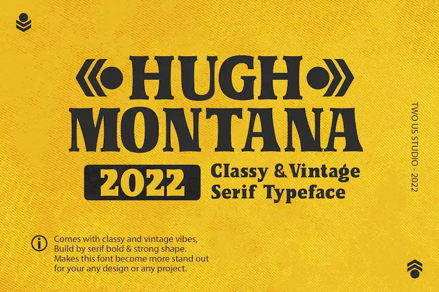 Example font Hugh Montana #1
