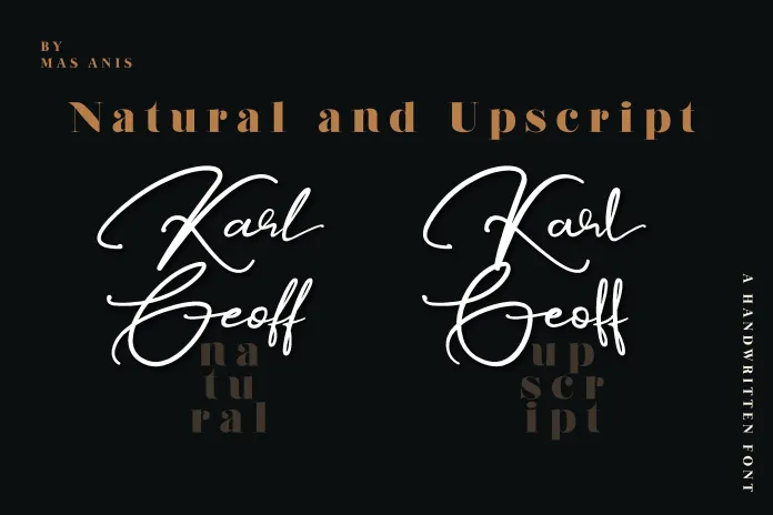 Karl Fazer Script Font