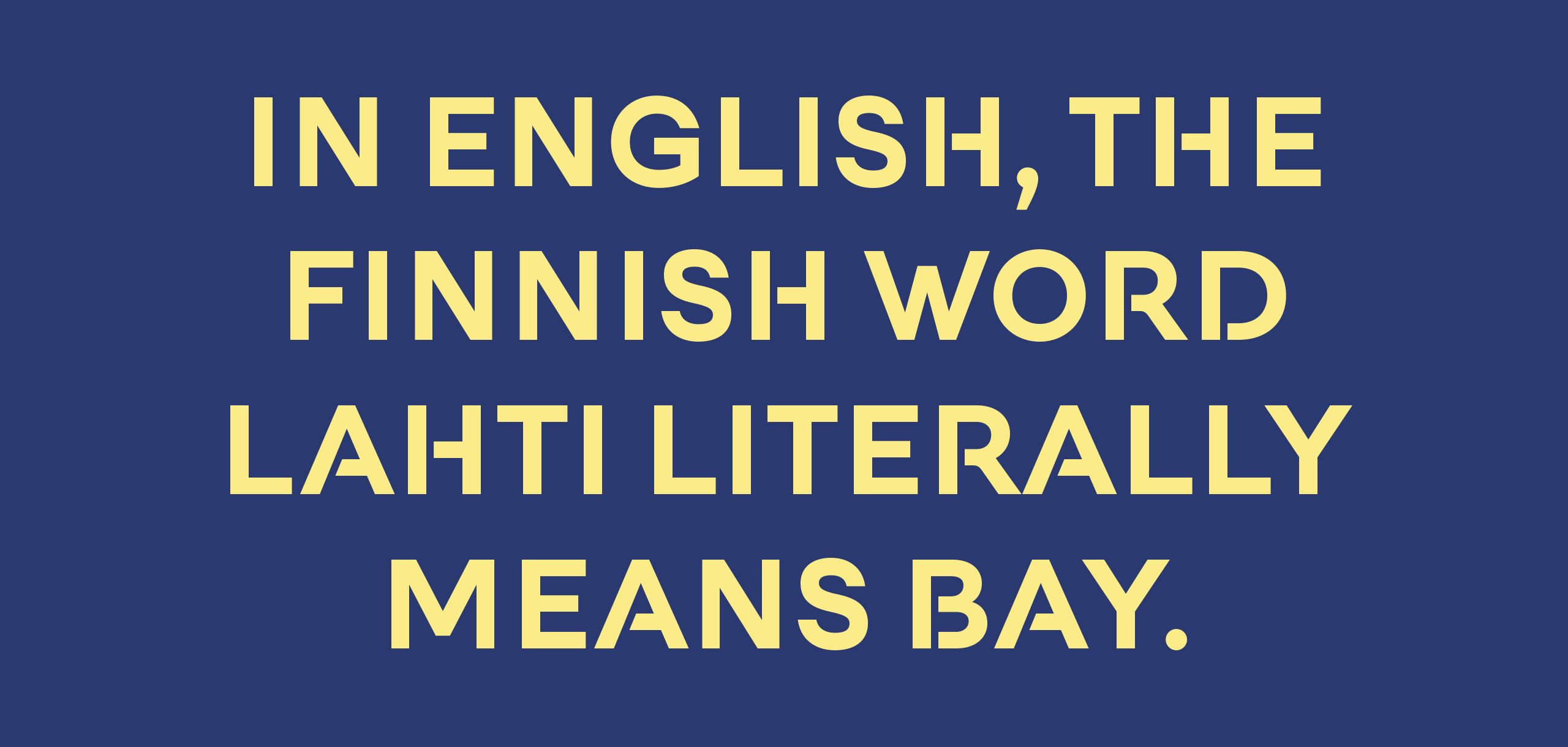 Example font Lahti Sans #1