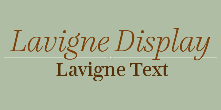 Example font Lavigne #1