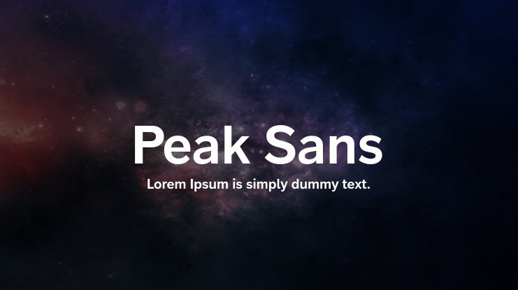 Peak Sans Font