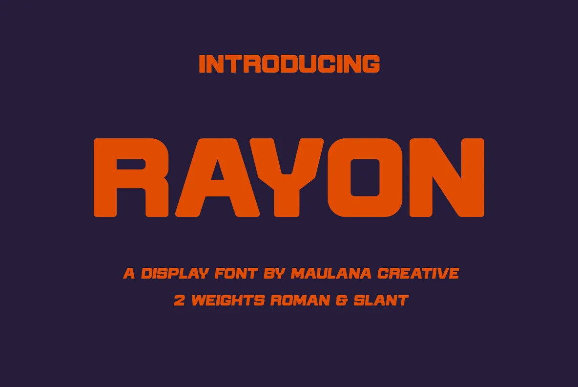 Example font Rayon #1