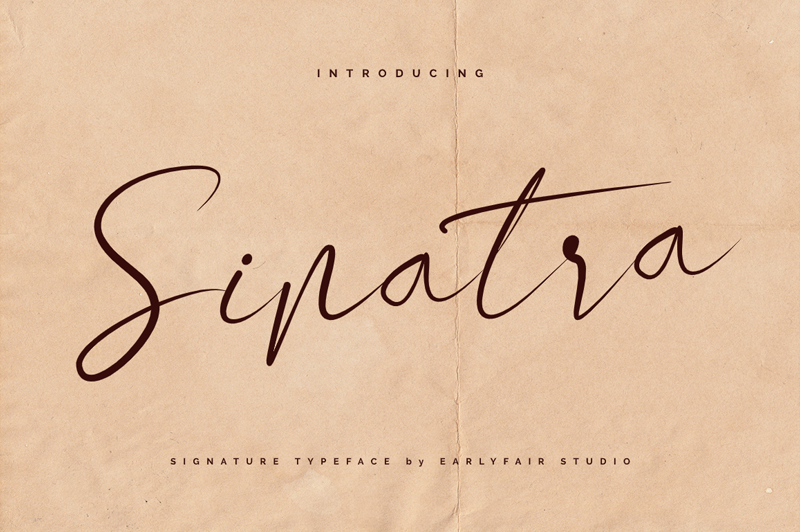 Example font Sinatra #1