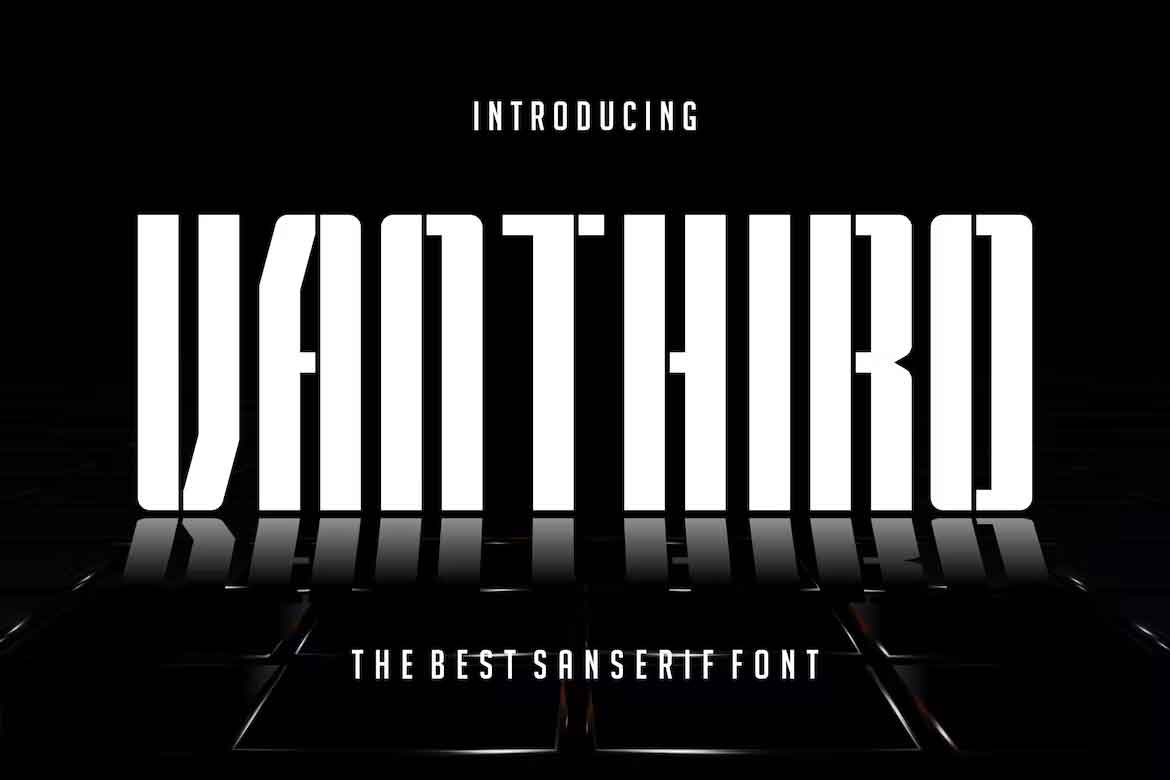 Example font Vanthiro #1