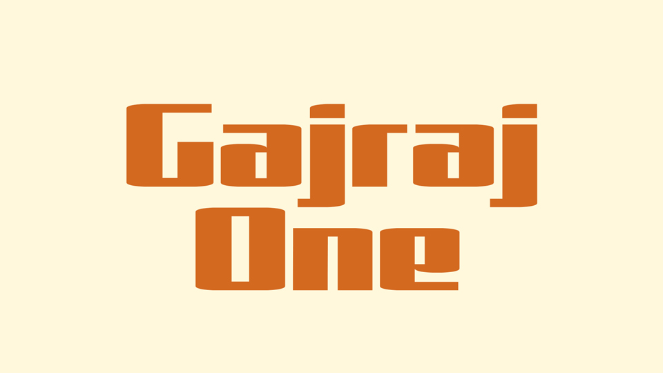 Example font Gajraj One #1