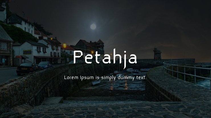 Example font Petahja #1