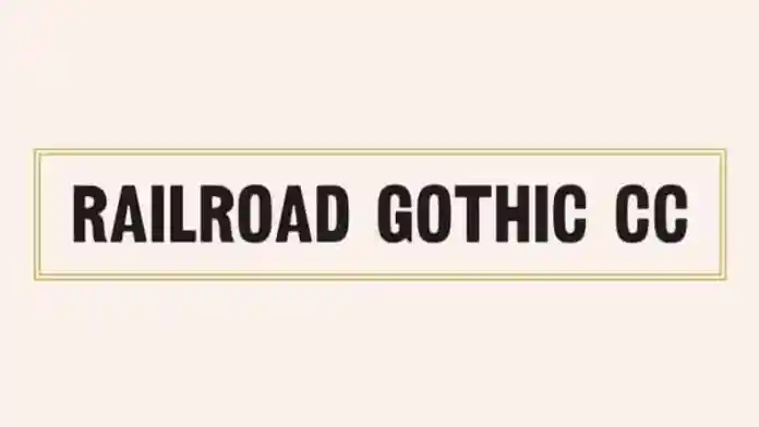 Railroad Gothic CC Font